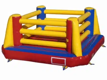 Colorful inflatable boxing ring bounce house, ideal for parties and events. High-quality, durable, and affordable. Buy online today for endless fun!