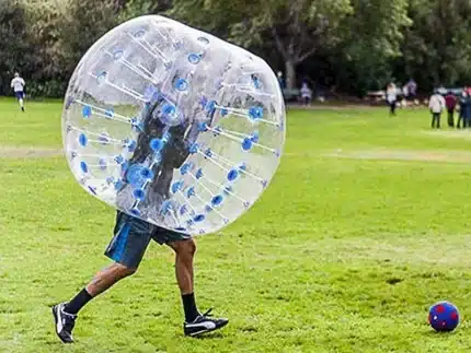 Inflatable bubble soccer ball for outdoor fun and events. Durable and high-quality design. Buy affordable bubble balls online for endless entertainment!
