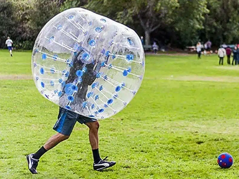 Inflatable bubble soccer ball for outdoor fun and events. Durable and high-quality design. Buy affordable bubble balls online for endless entertainment!