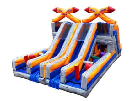 Criss Cross Dash Inflatable Obstacle Course 2 Piece