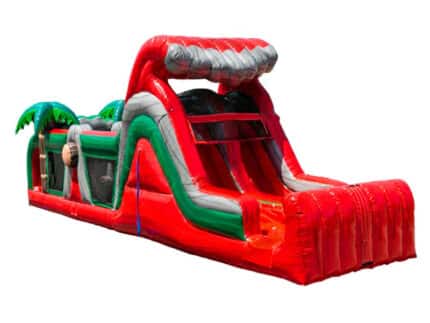 38 Ft Ruby River Run Inflatable Obstacle Course