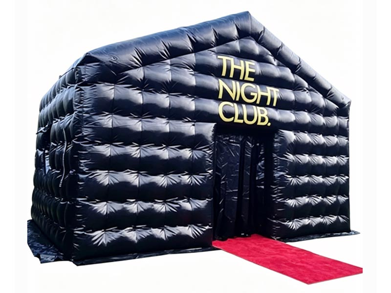 E108102 Black Inflatable Nightclub Disco Tent - Image 1