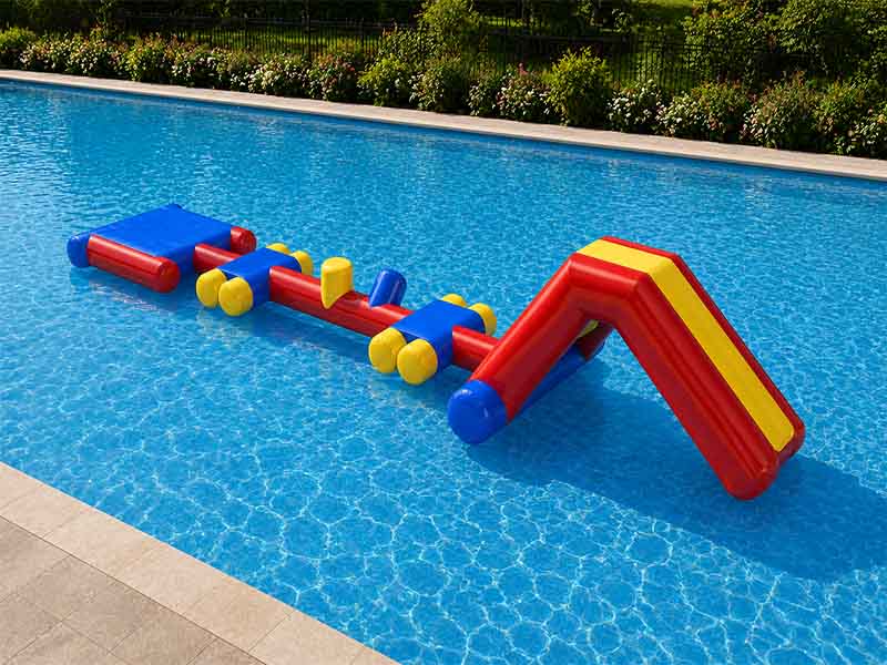 E109126 Aqua Splash Inflatable Pool Challenge Course - Image 1