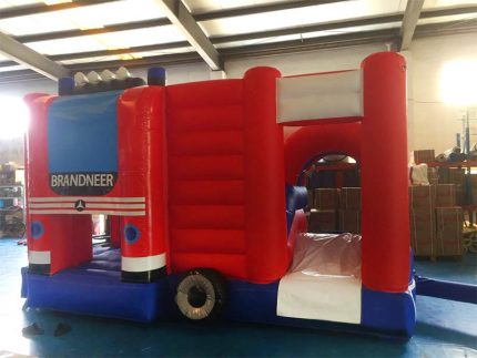 Fire Department Inflatable Bouncy Castle Slide
